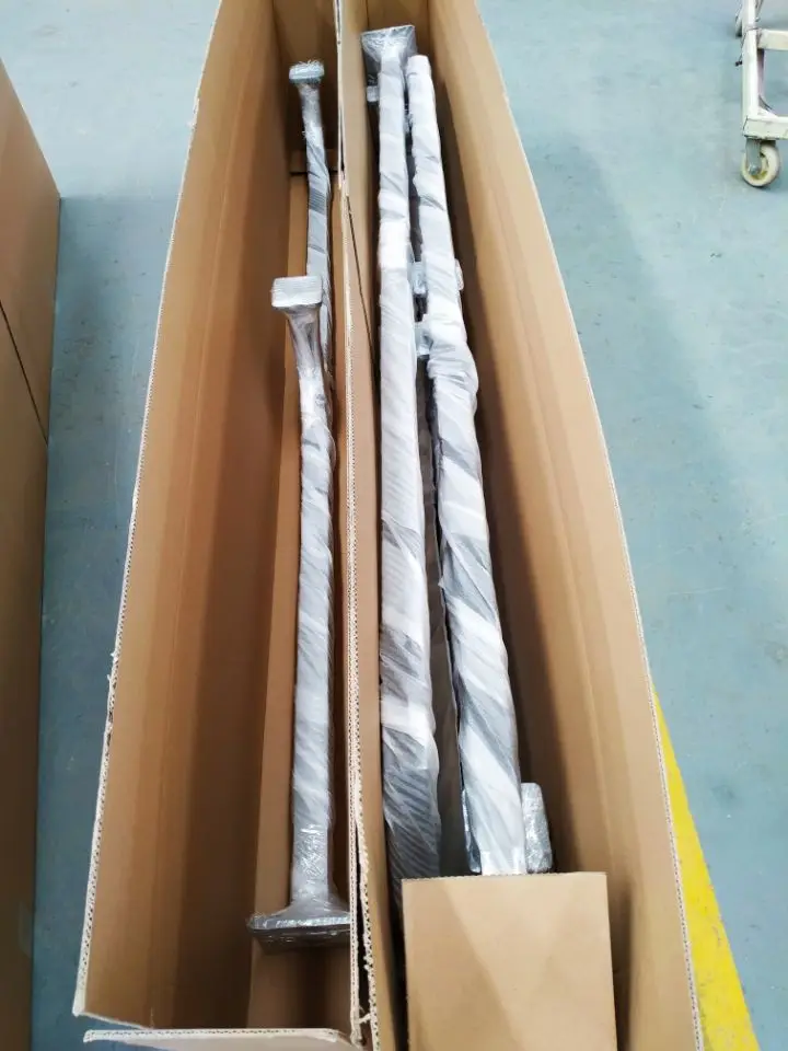 modern outdoor customized aluminum powder coated card reader gooseneck