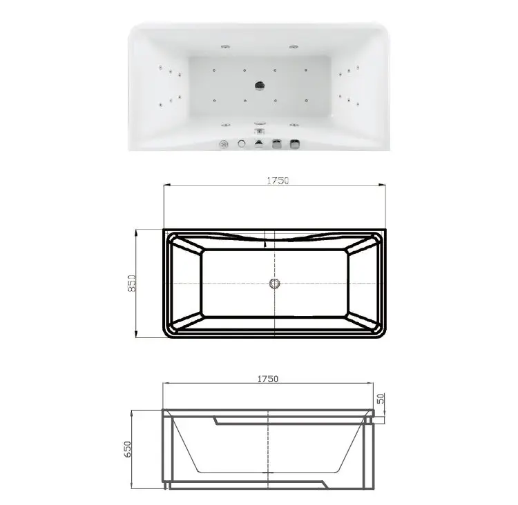 Kamali M1820 big acrylic freestanding soak massage bathtub surrounds hotel chinese sex adult portable LED light hot bath tub