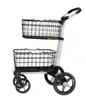Modern U.S. Design double basket Scout folding office medical shopping cart trolley for home business retail medical school