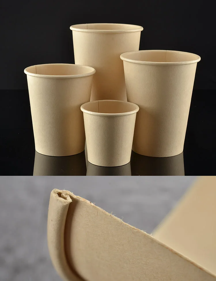 Disposable Bamboo Fiber Pulp Pla Coating Coffee Paper Cup Buy Bamboo
