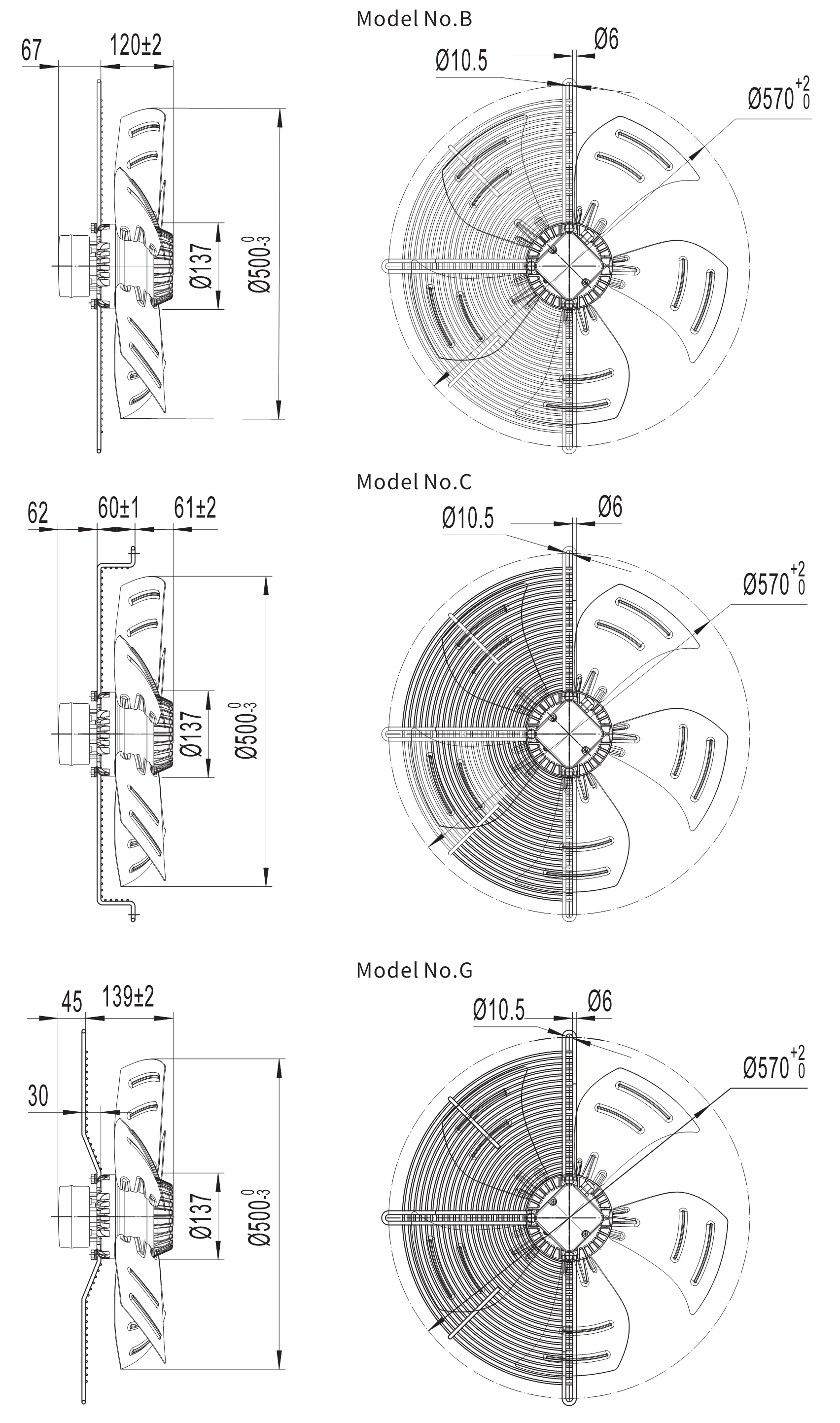 Condenser, 500mm, Axial, 4000cfm - detail 8