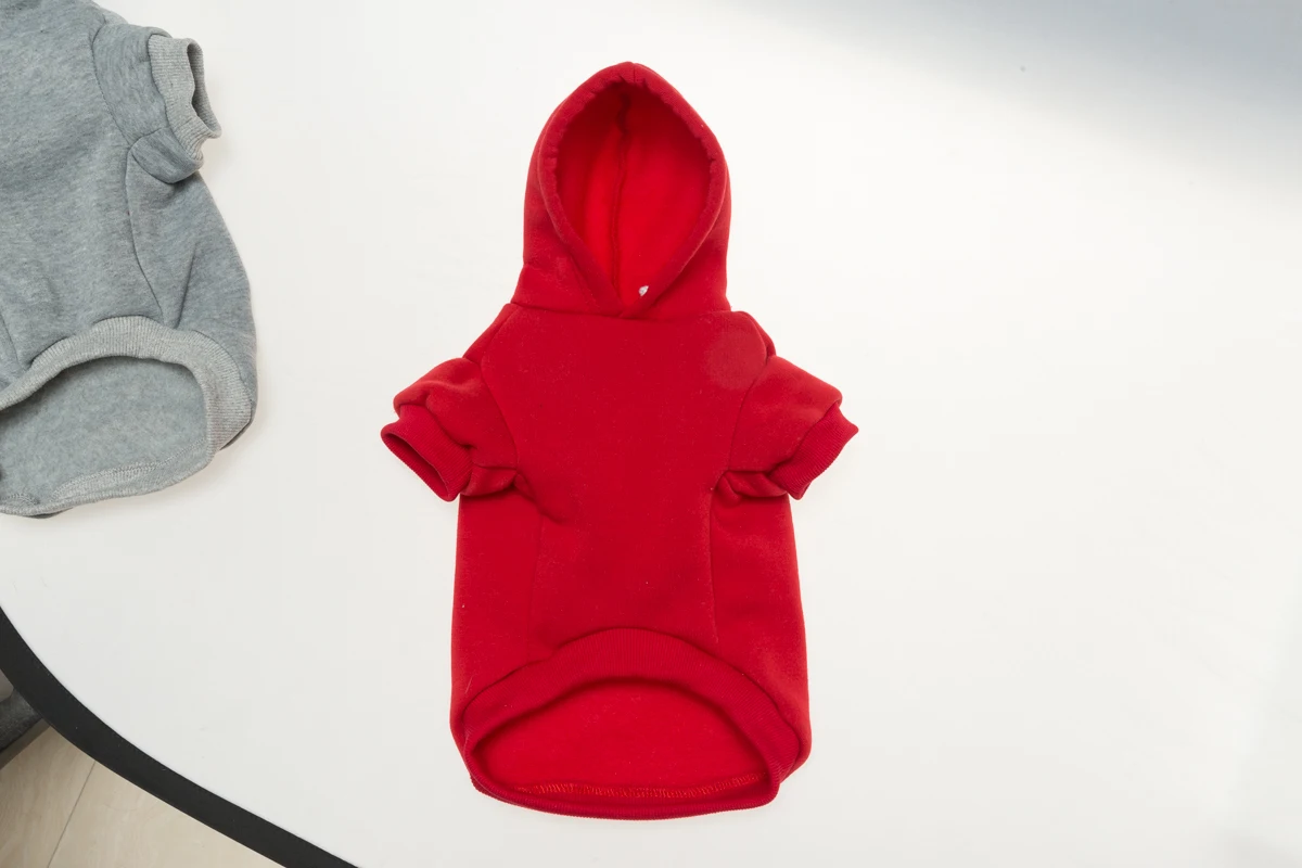 Wholesale Cotton Custom Dog Clothes Colorful Blank Dog Hoodie Sweater