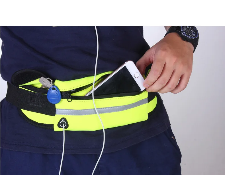 Waterproof Waist Pack with Water Bottle Holder Sweat-Proof Elastic Strap Adjustable Running Bag for Climbing Fitness Travel Outdoor Activities ACADGQ Running Belt 