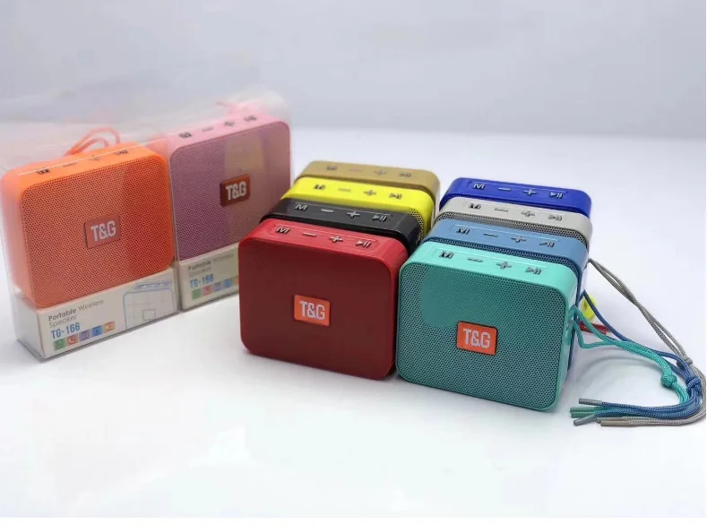 Mini Bluetooth Speakers Newest Hot Sell TG166 Outdoor Portable Wireless Speaker handsfree Support FM Radio TF Card AUX High - ANKUX.COM