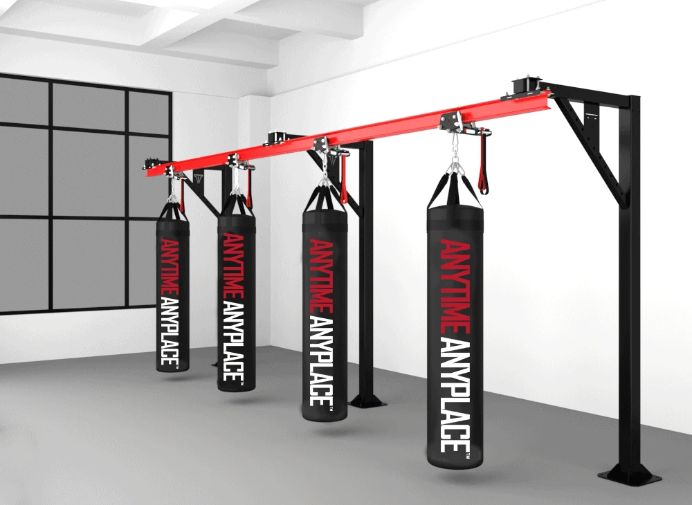 Customized Size Heavy Duty Multi-station Heavy Bag Rack Wall Mount ...