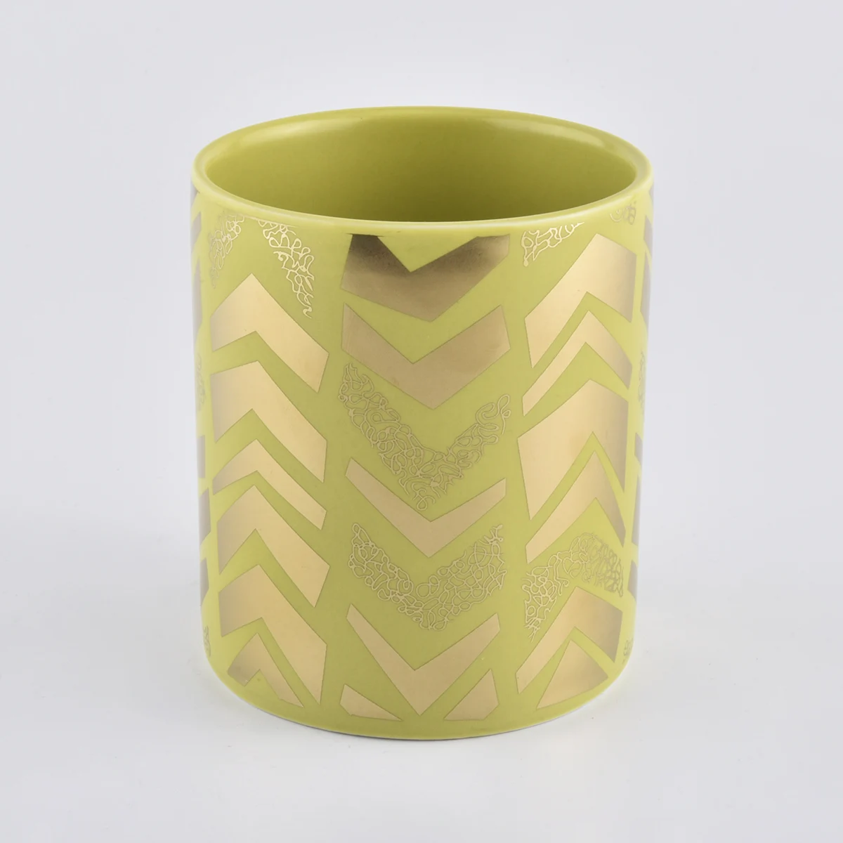 Customized home decoration warm gift ceramic candle jar