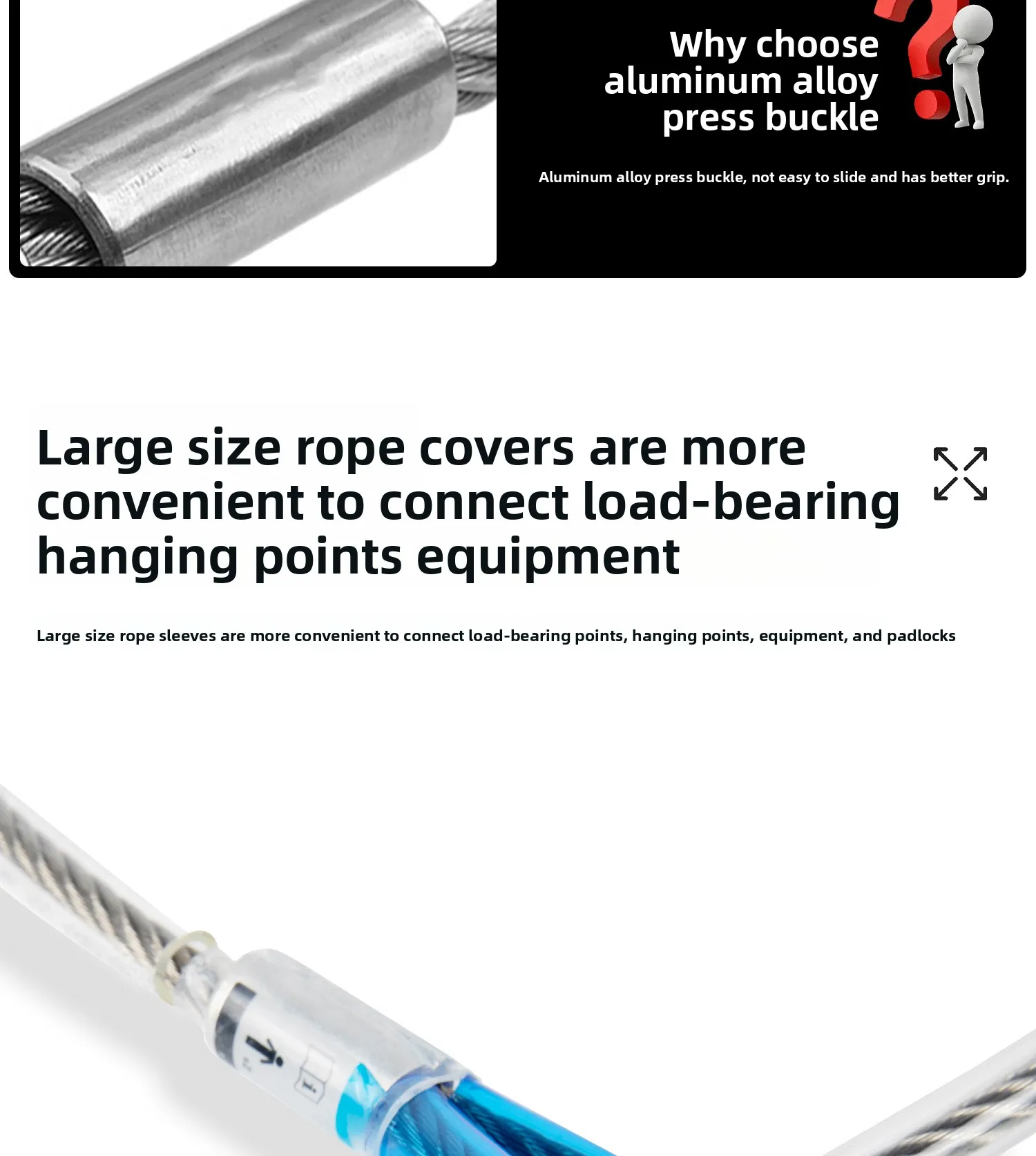 Camnal 304 Stainless Steel TPU Cable Anchor Point Device High-Altitude ...