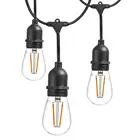 卸売フェストゥーン照明 15 メートル防水屋外 led ストリングライト s14 st64 エジソン電球の長さカスタマイズすることができ