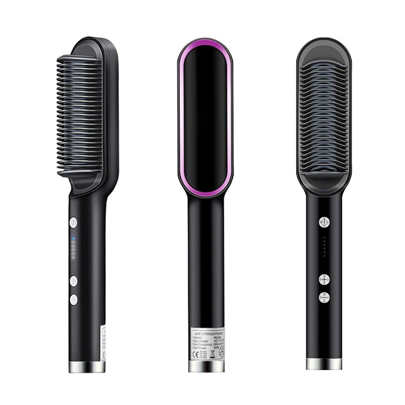 2020 New Hair Stylish Hot Comb Making Hair Straightener Style Electric Power Hair Straightener Hot Comb
