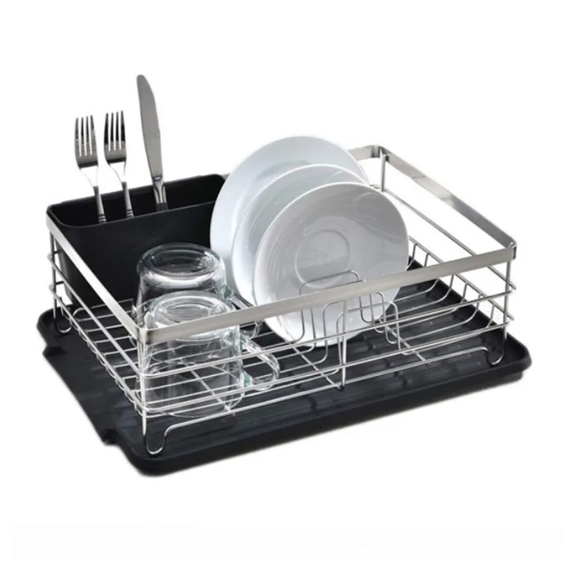 Details about   BPA-Free Plastic Dish Drainer Plate and Cutlery Rack Holder Cup Drip Tray Large 