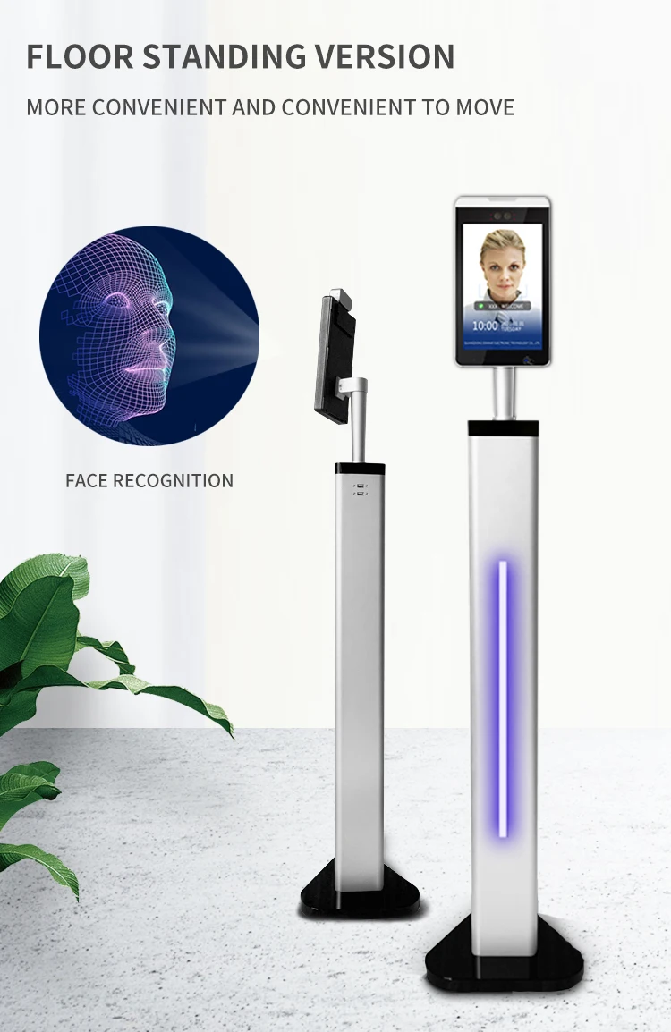 smart school touch screen sdk qr biometric facial recognition attendance access control system timy temperature face recognition