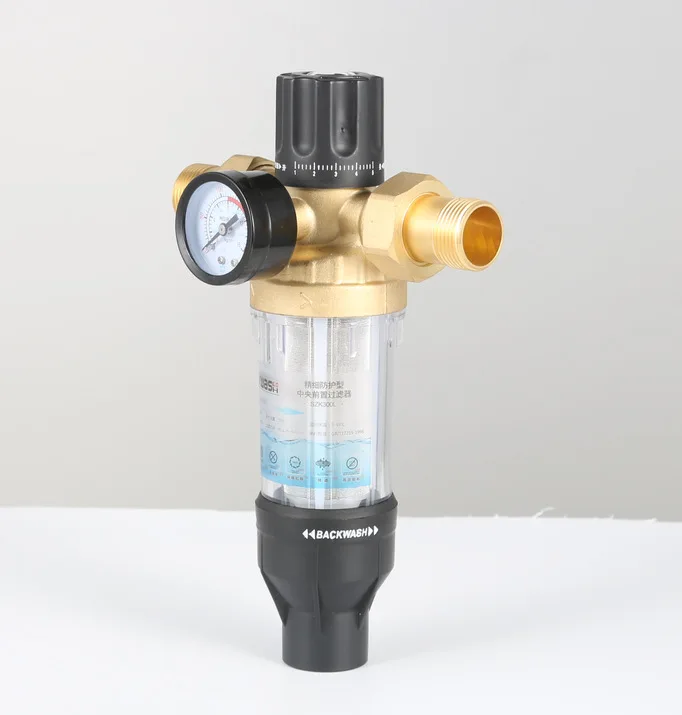 Factory direct sales brass pre-filter stainless steel water purifier filter household pipe valve filter manufacture