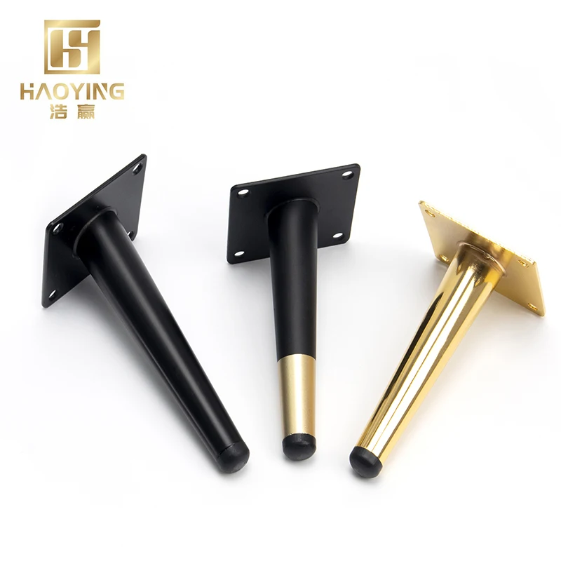 Modern Metal Brass Oblique Tapered Metal Furniture Legs Furniture Feet