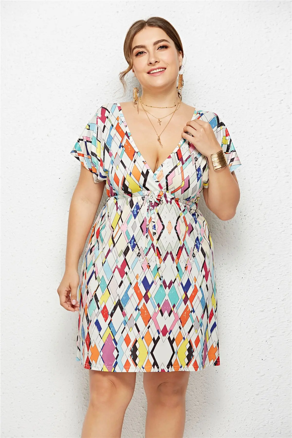 plus size mini casual dresses