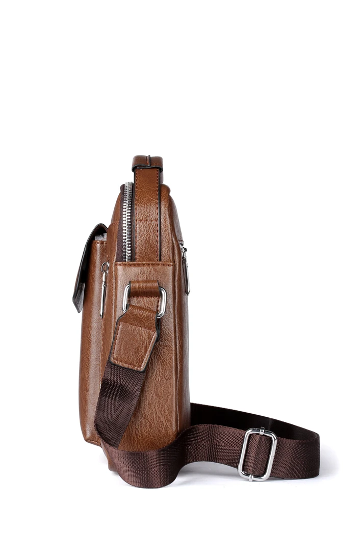 Latest amazon weixier brand leisure business synthetic leather crossbody bag for men