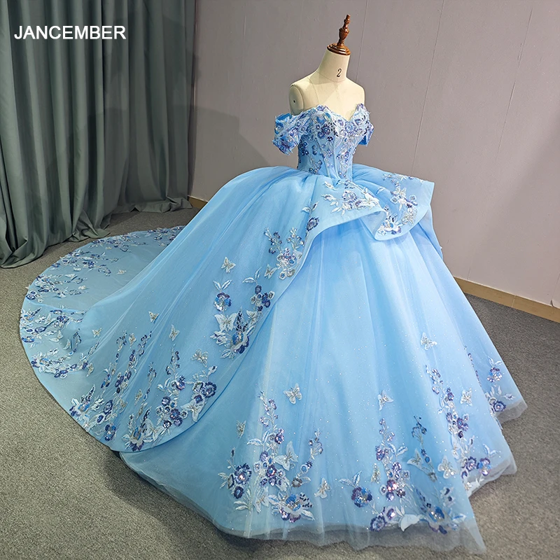16th birthday dresses for girls uublik Birthday Dresses for Girls Size 5T-16 Sleeveless Tulle Dresses Kids Birthday Formal Wedding Pageant Princess Dress Light Blue