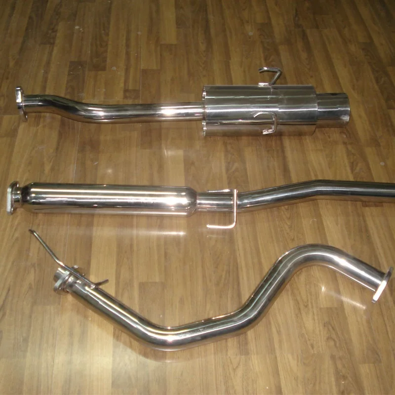 Stainless Steel Catback Car Flexible Exhaust Pipe Muffler Auto Racing