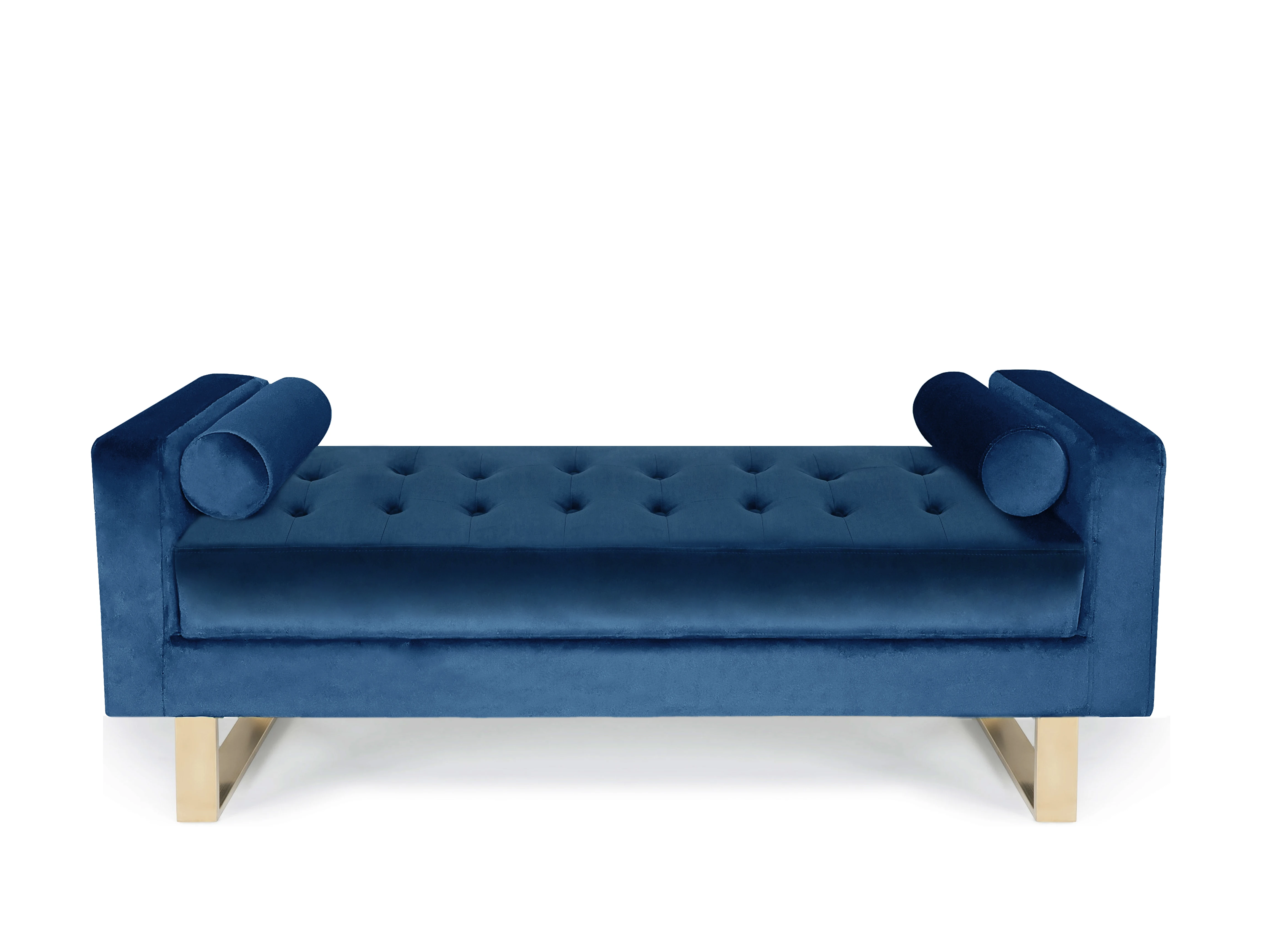 Laynsino French Style Living Room Velvet Bench With Gold Legs Buy Changing Room Bench