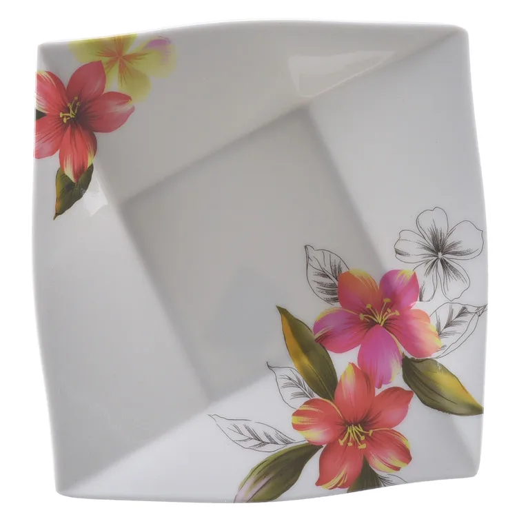 
Wholesale high quality Square irregular plates and tableware 