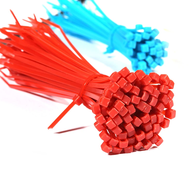 7.6*200mm 100pcs Uv Protection Electrical Ties Nylon Plastic Heavy Duty Cable Ties White Black