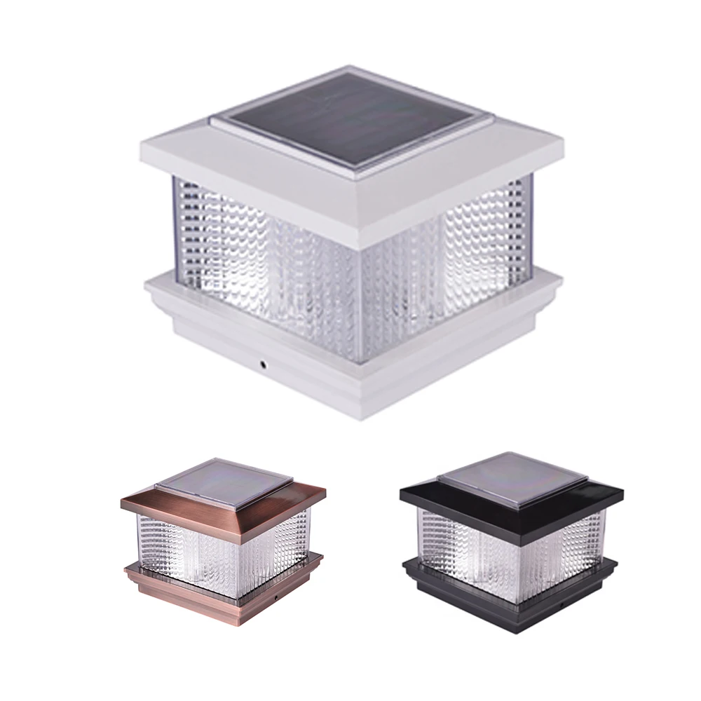 Loyal 6x6 LED white solar post lights