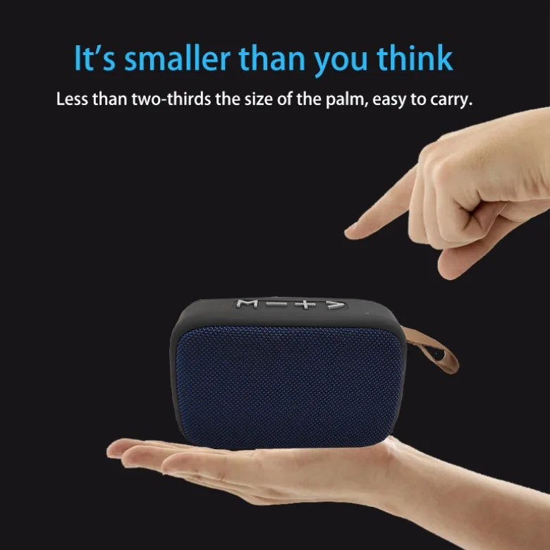 cmik mk-138 oem caixa de som portable wireless altavoz bocina subwoofers with belt parlante mini pocket blue tooth speaker - ANKUX.COM