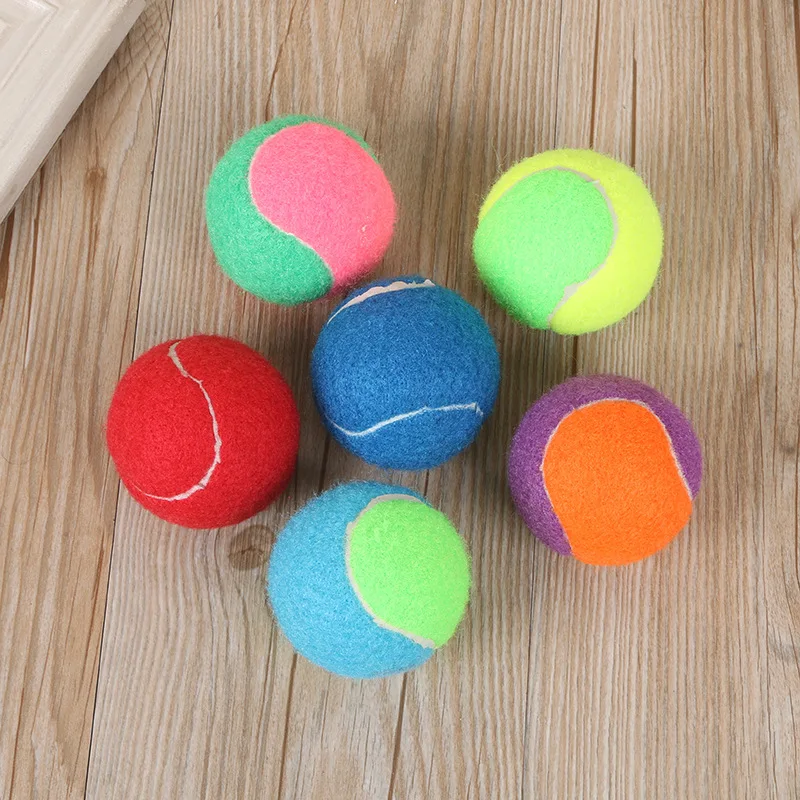 Cheap Squeaky Dog Pet Tennis Ball Colored Iq Treat Beach Tennis Ball