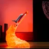 Custom gift kids table night creative lamp 3d printing plastic moon rocket usb mini led night light