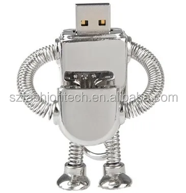 Metal Robot model USB 2.0 Memory Stick Flash pen Drive 64GB 8GB 16GB 32GB USB gadget - ANKUX.COM