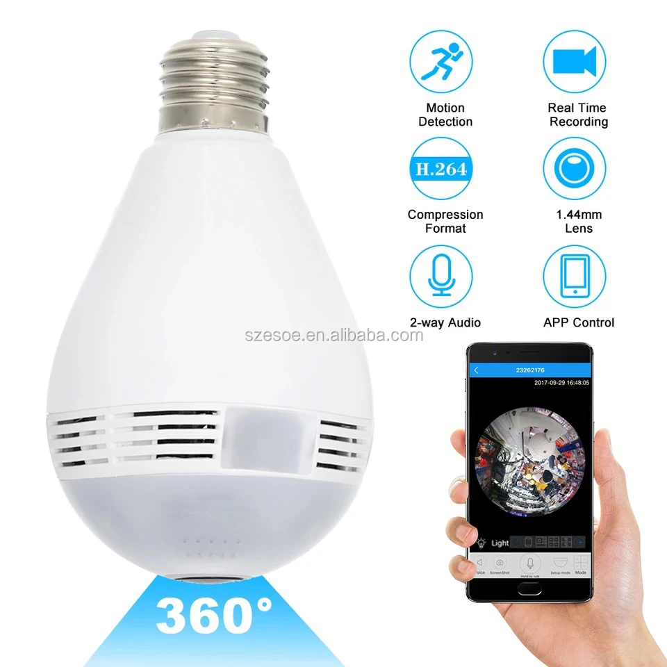 double light bulb camera