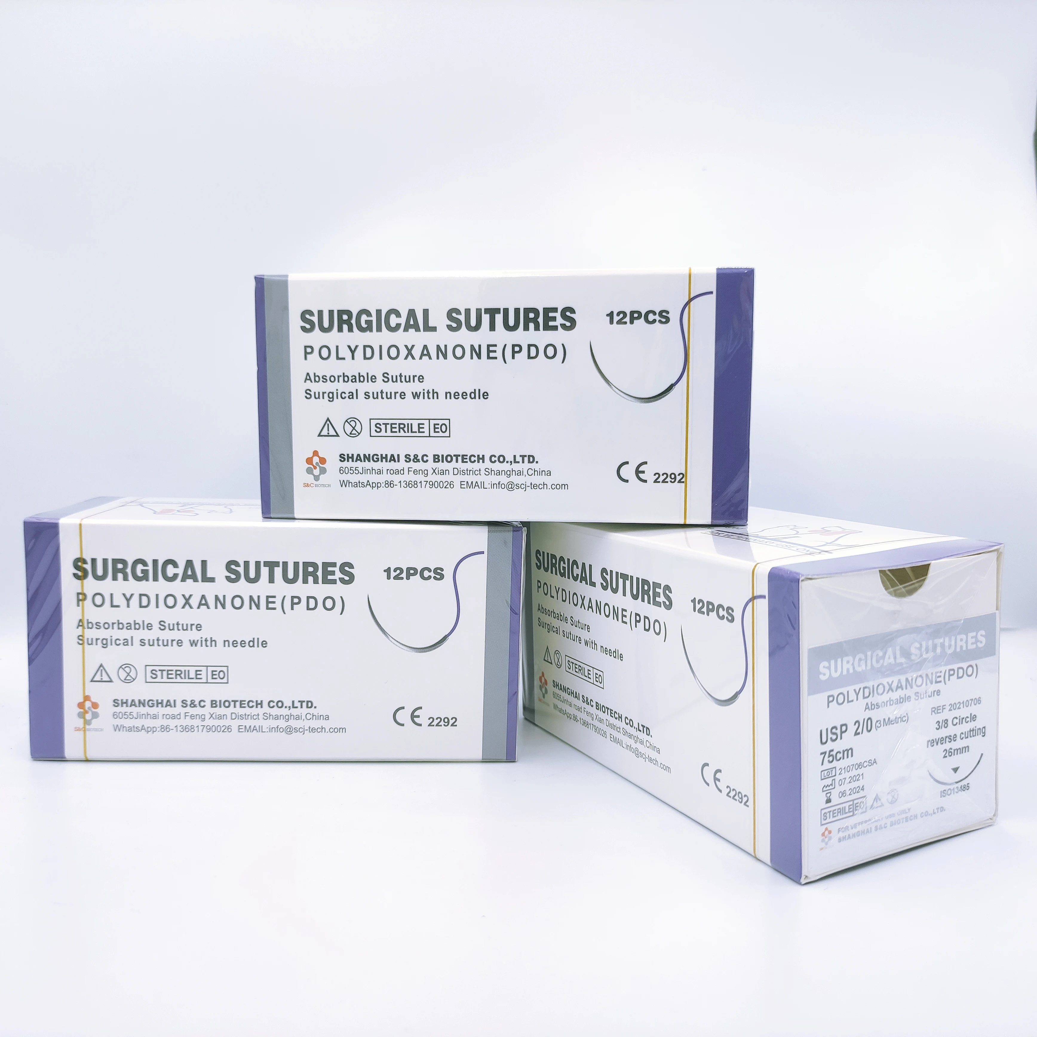 Veterinary Suture With Needle Pet Suture Kit Pga/pdo/silk/nylon/catgut