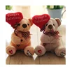 Congratulations Bear Plush Toy with Heart Balloon for Celebrating