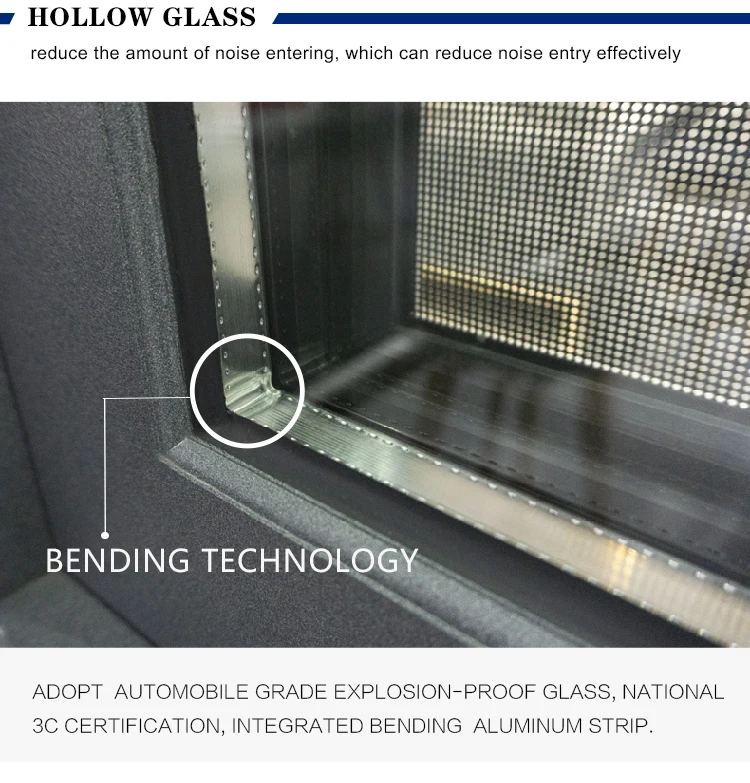 Factory price casement window double tempered glass aluminum french casement windows with grill design