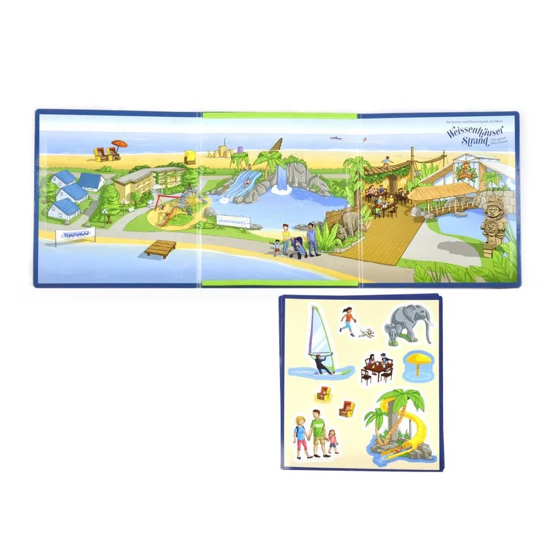 World Map For Kids Education Learning Three Fold Book