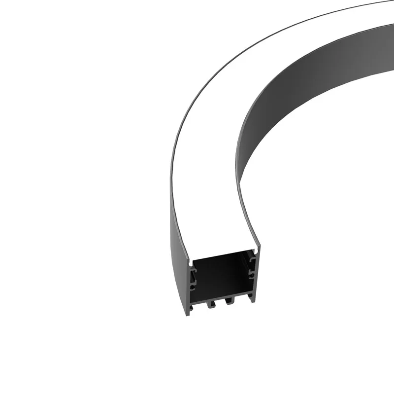 LEDWIDE Factory price customized Led Aluminium circular oval curved lighting profile
