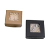 Wholesale customized brand logo printed cardboard paper folding soap packaging box with clear window