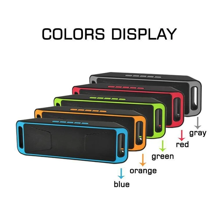 trending products amazon mini Wireless Speaker professional bass blue tooth speaker SC208 - ANKUX.COM