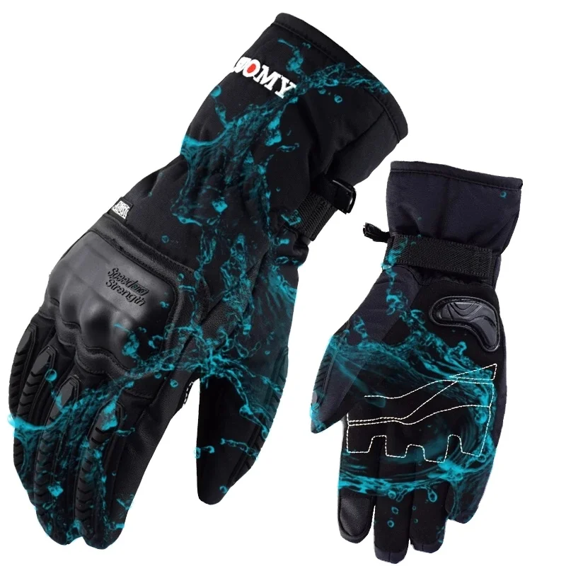 

winter gloves waterproof,10 Pieces, Black/blue/red