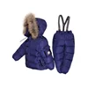 2019 Hot Retail Children's Outdoor Winter Kids Puffer Ski Jacket Pants Ski Suits with Hood