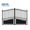 factory supply safety cancelli in alluminio self closing aluminum swing main gate designs