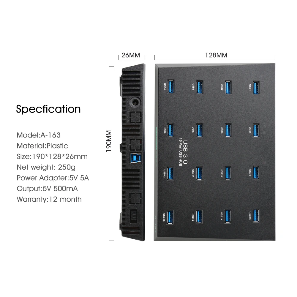 Sipolar A-163 16 Port USB 3.0 Duplicator - Efficient & Reliable