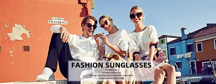 2020 Newest Trendy Men Women Square Sunglasses Gradient Shades UV400 Half Frame One-Piece Lens Sunglasses