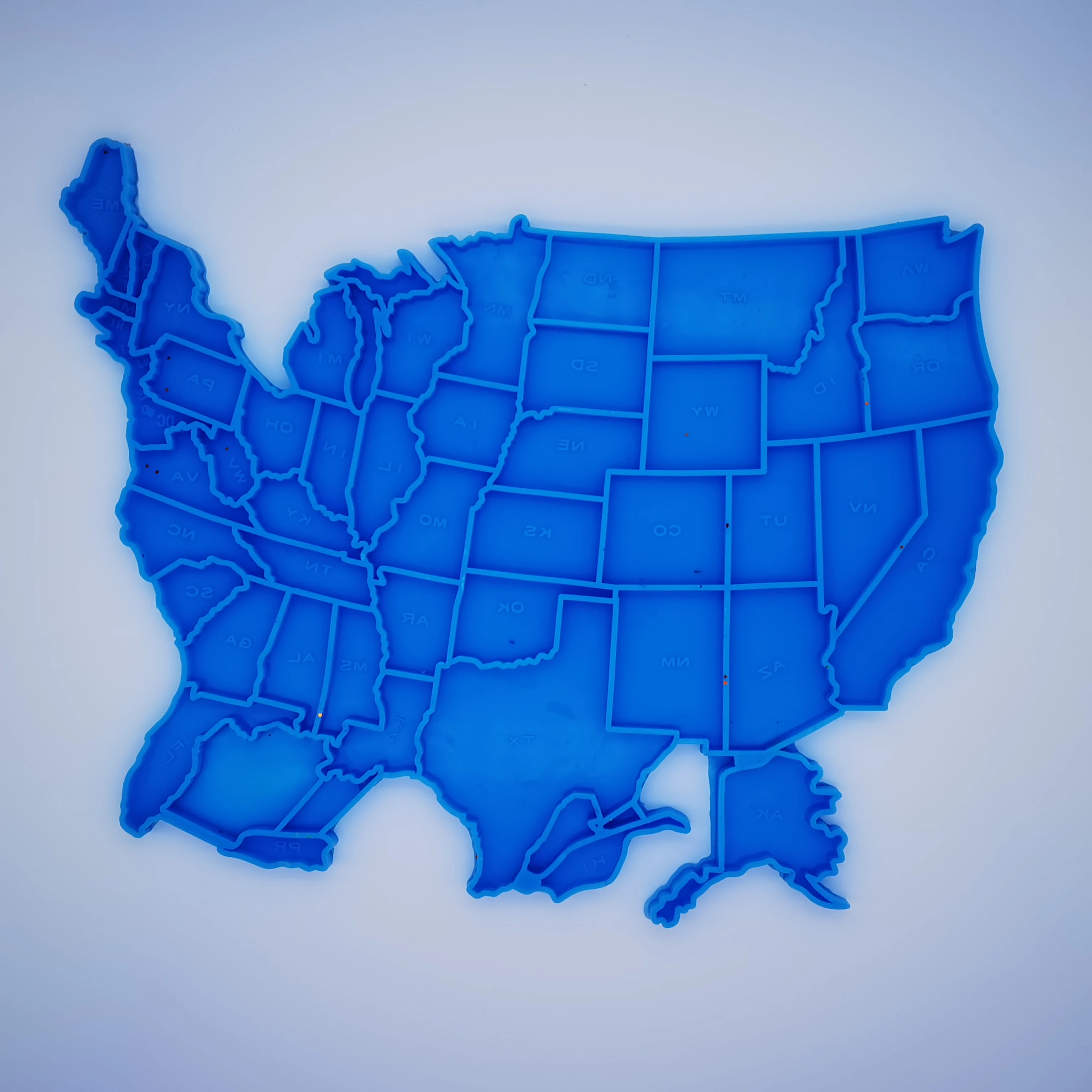 New Design American States Map Puzzle Epoxy Resin Silicone Mold Buy