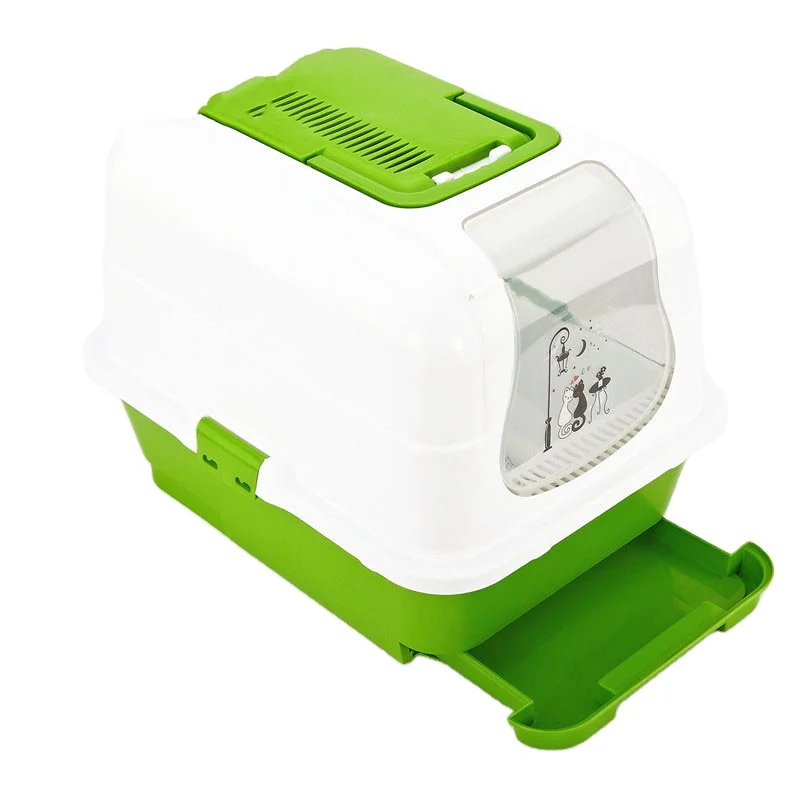 New Drawertype Pine Litter Box Doublelayer Litter Box To Send Cat