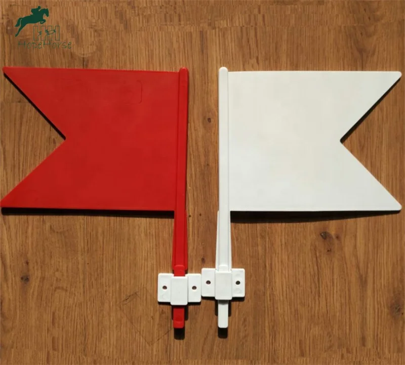 Red And White Durable Horse Show Jump Plastic Flag Buy Durable Horse