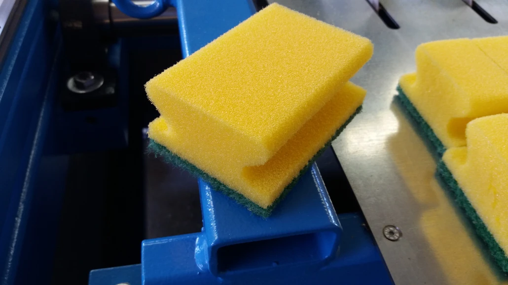 2024 Automatic Sponge Shape Grinding Machine In Dish Washing Abrasive