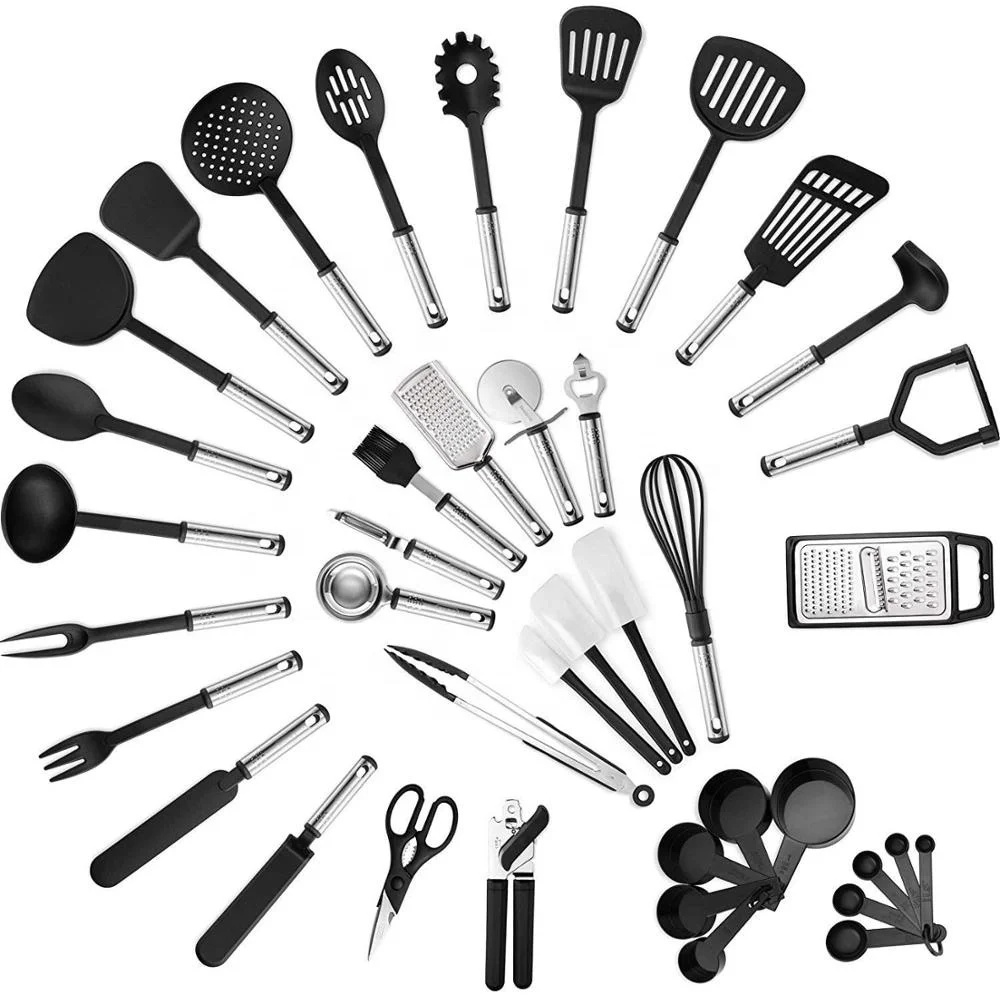 Kitchen Utensil set 42pcs Cooking Utensils Nylon and Stainless