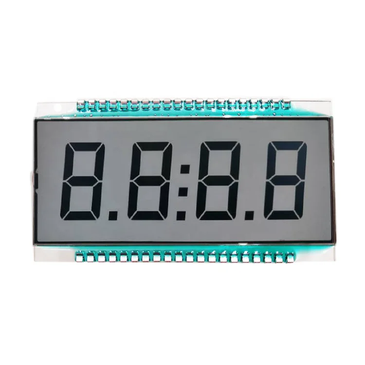 outline size 94*45.5mm 4 digit 7 segment custom positive lcd for fuel dispenser