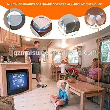 Transparent Baby Proof Safety Bumpers and Kids Decorative Table Corner Guards for Table Corner Protectors