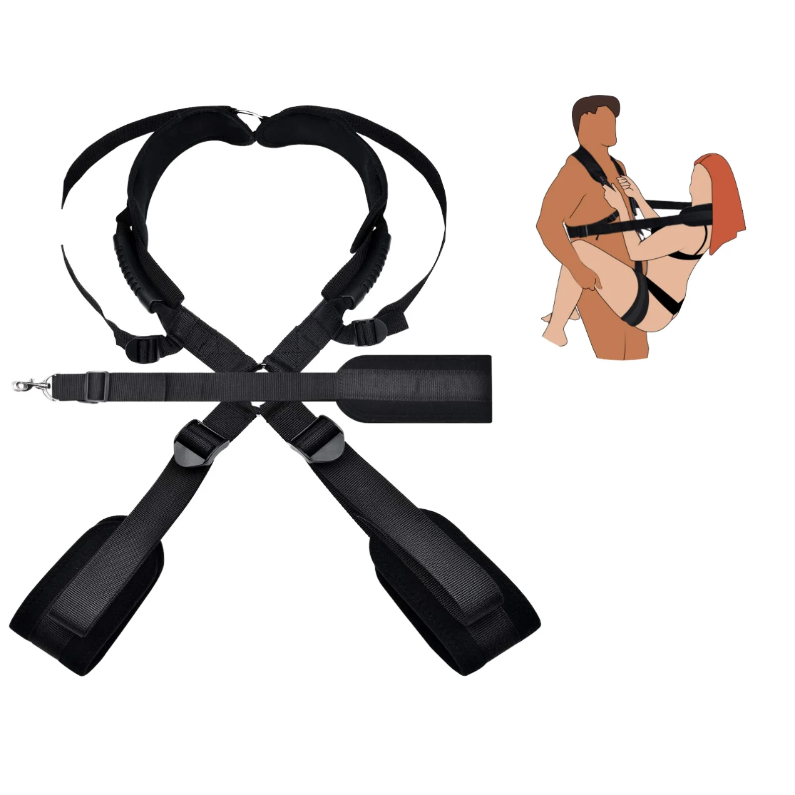 ZRX Sex Toys for Couples Self Bondage Restraints Belt BDSM Sets Shoulder Sex Swing Leg Spreader Rope SM Slave Harness Adult Game ZRX Sex Toys for Couples Self Bondage Restraints Belt BDSM Sets Shoulder Sex Swing Leg Spreader Rope SM Slave Harness Adult Game